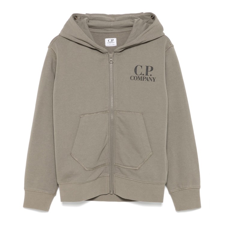 C.P. COMPANY Felpa full-zip verde oliva