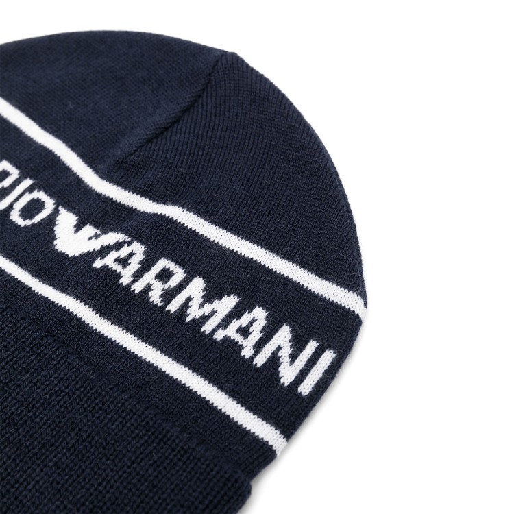 EMPORIO ARMANI Cappello blu bambino