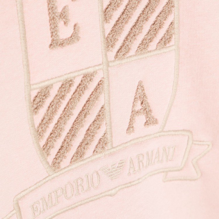 EMPORIO ARMANI Felpa rosa bambina