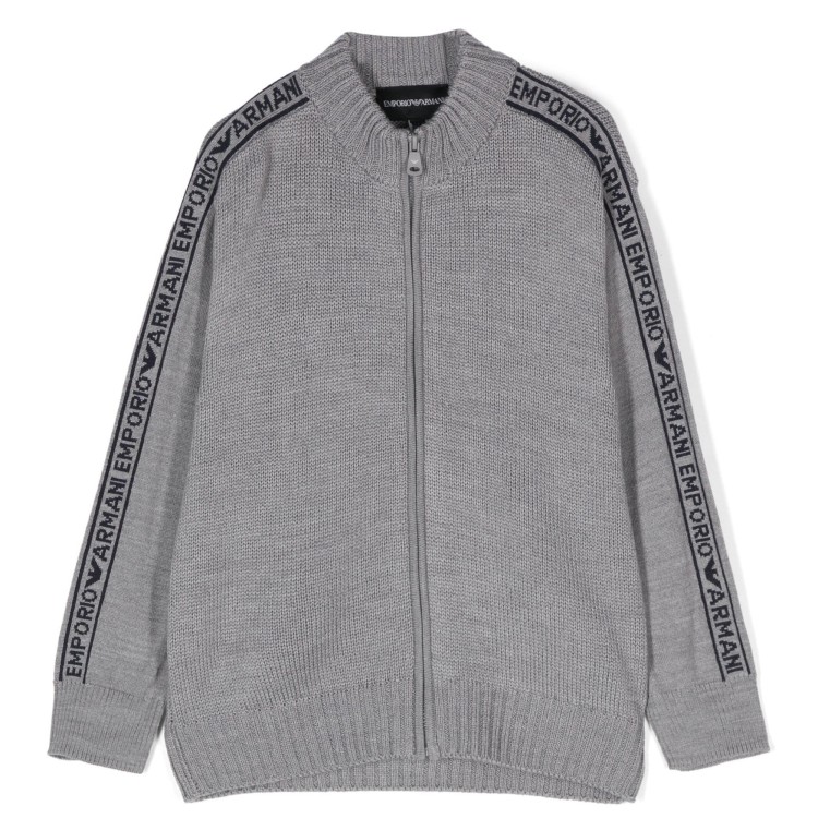 EMPORIO ARMANI Cardigan grigio bambino