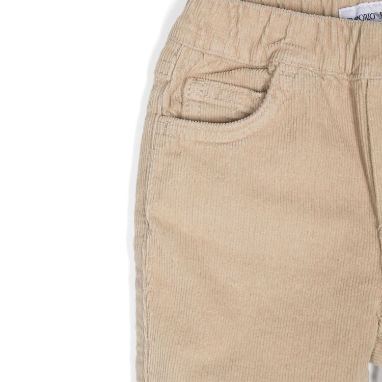 EMPORIO ARMANI Pantaloni beige neonato