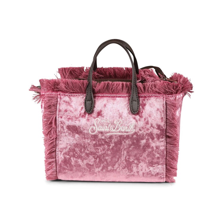 SAINT BARTH BORSA VELLUTO ROSA