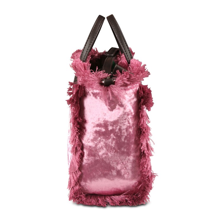 SAINT BARTH BORSA VELLUTO ROSA