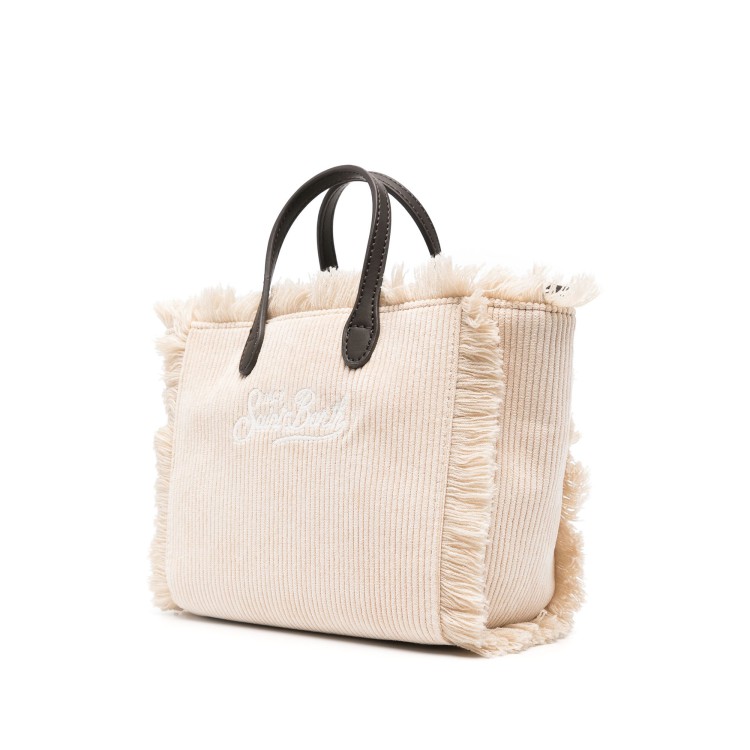 SAINT BARTH BORSA VELLUTO A COSTE CREMA