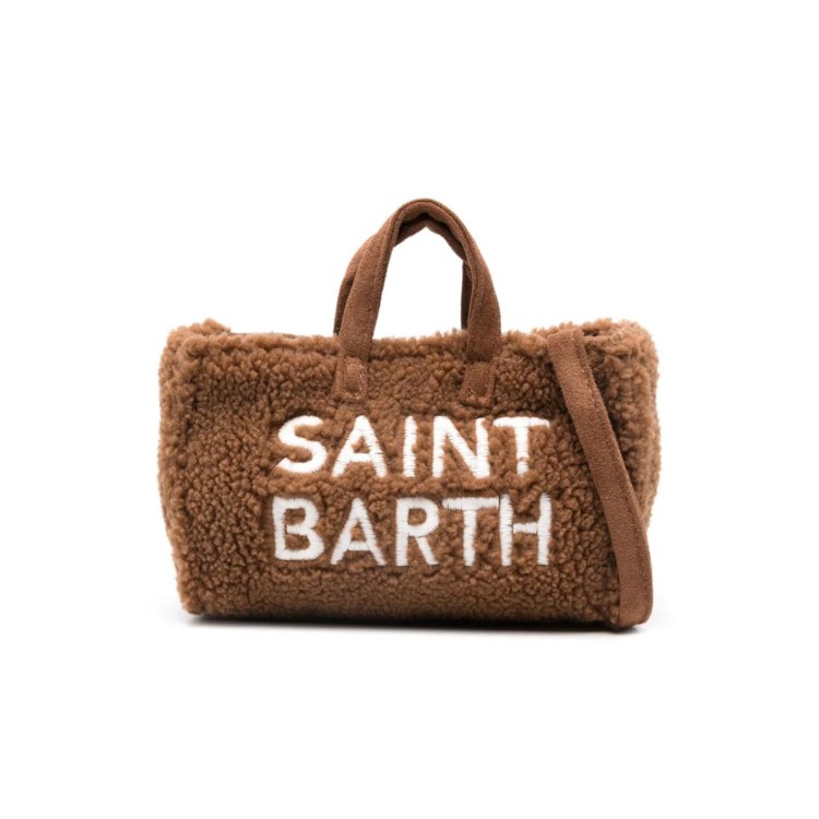 SAINT BARTH Borsa Phone Teddy marrone