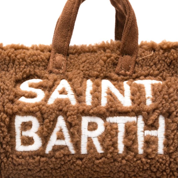 SAINT BARTH Borsa Phone Teddy marrone