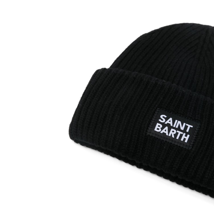 SAINT BARTH CAPPELLO NERO LOGO