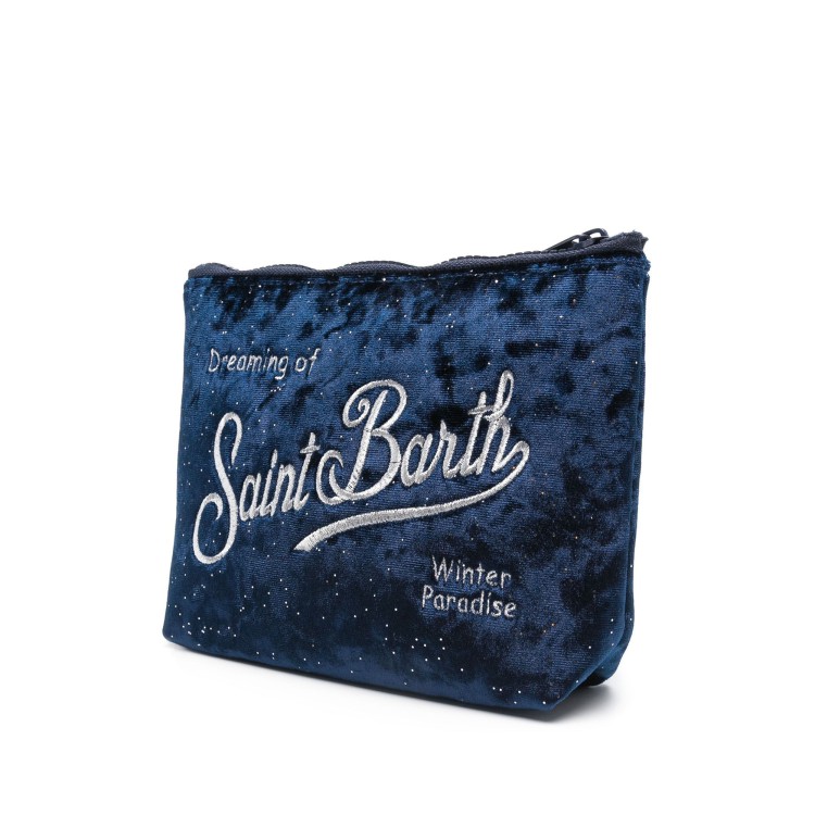 SAINT BARTH Alina velluto blu glitter