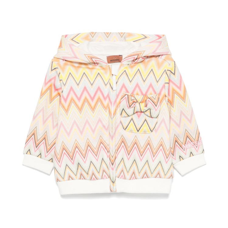 MISSONI FELPA FULL ZIP MULTICOLOR NEONATA