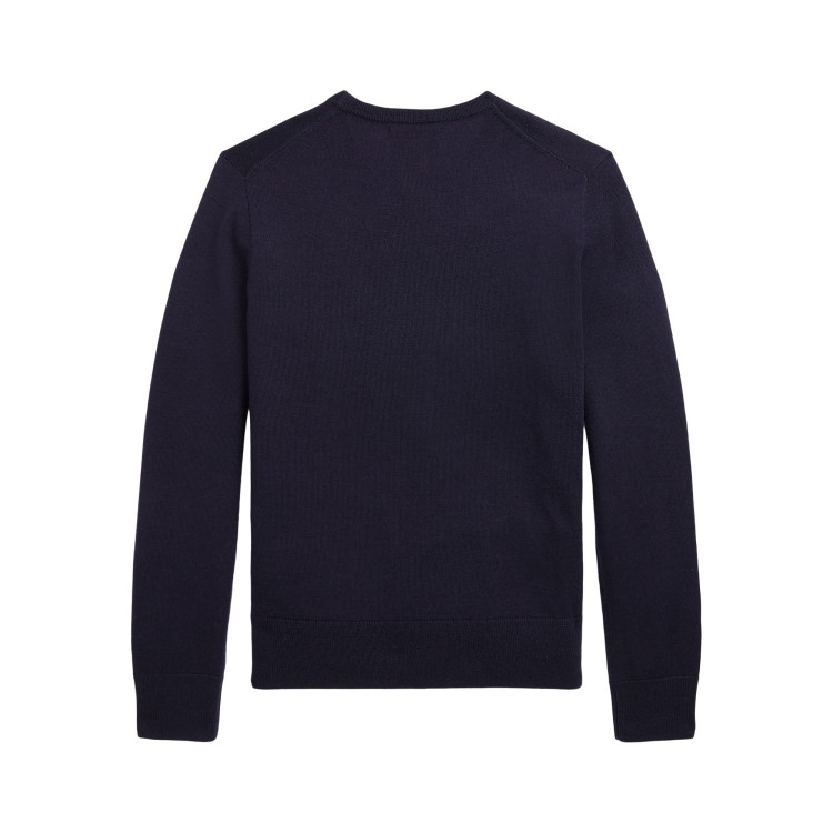 RALPH LAUREN PULLOVER BLU PONY BAMBINO