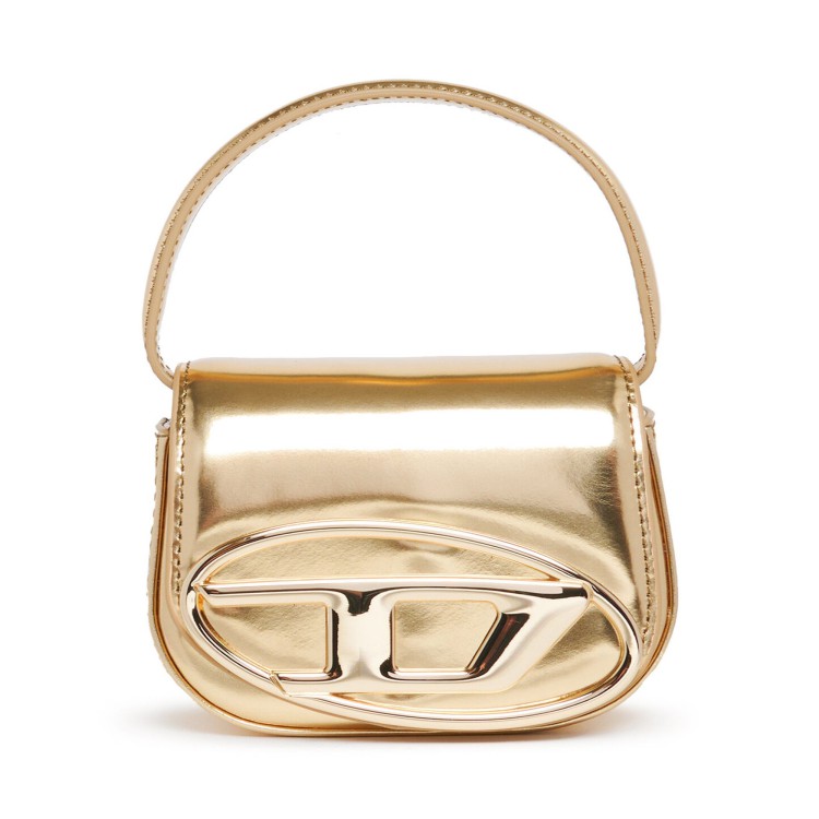 DIESEL Mini borsa a tracolla metallizzata oro 1DR bambina