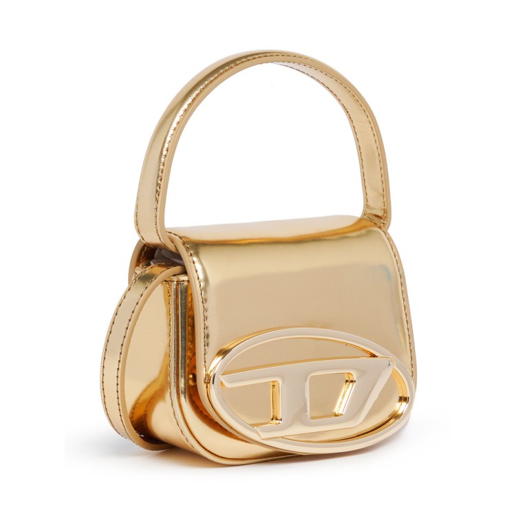 DIESEL Mini borsa a tracolla metallizzata oro 1DR bambina