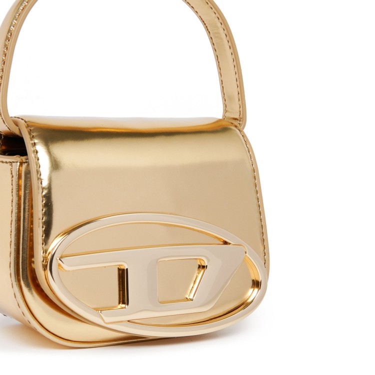 DIESEL Mini borsa a tracolla metallizzata oro 1DR bambina