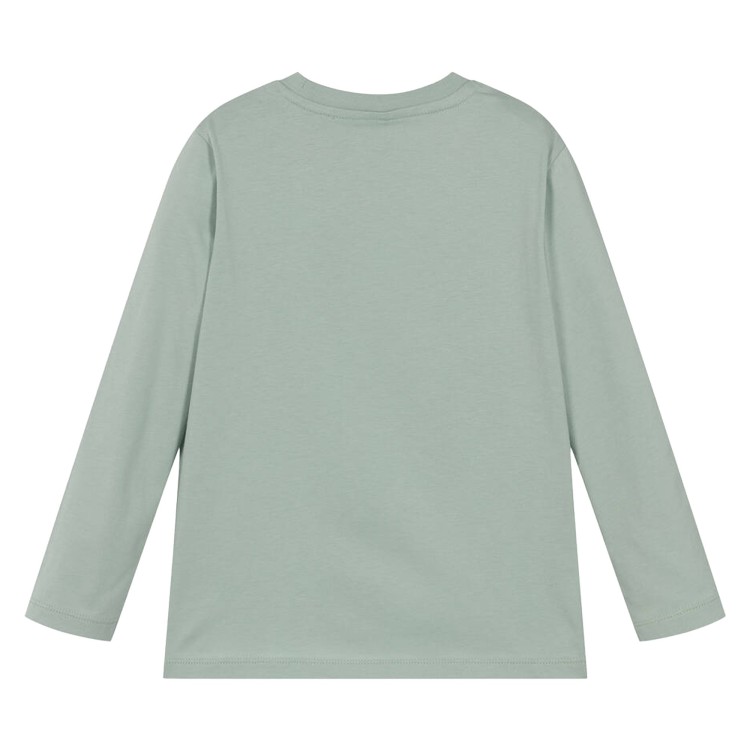 STELLA McCARTNEY T-shirt manica lunga verde menta con stampa