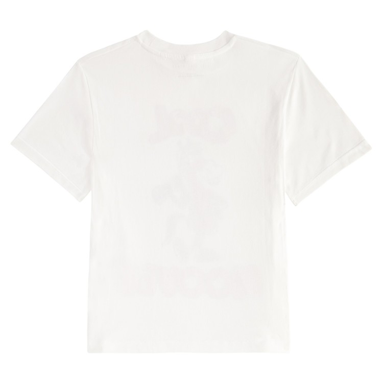 STELLA McCARTNEY T-shirt bianca in jersey di cotone con stampa