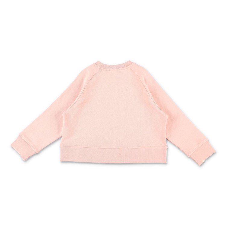 STELLA McCARTNEY Felpa rosa con disco logato