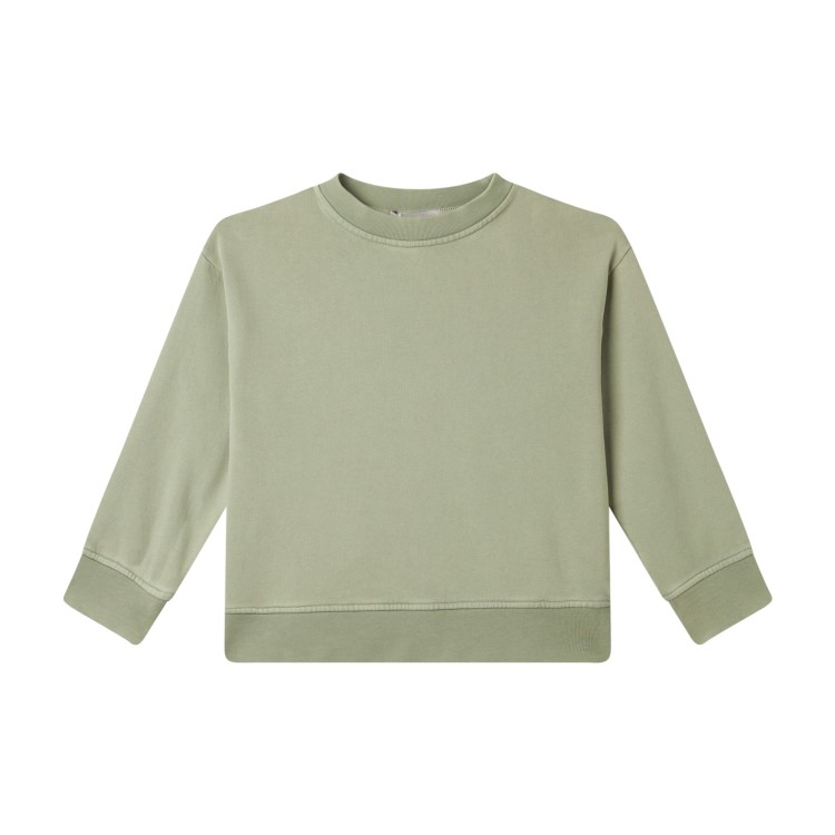 STELLA McCARTNEY Felpa verde girocollo