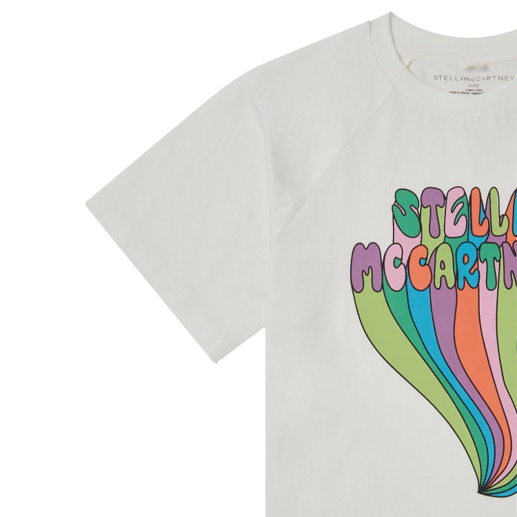 STELLA McCARTNEY T-shirt bianca con stampa