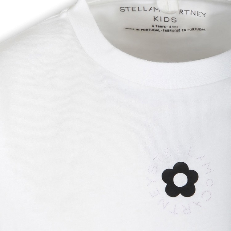 STELLA McCARTNEY T-shirt bianca stampa logo