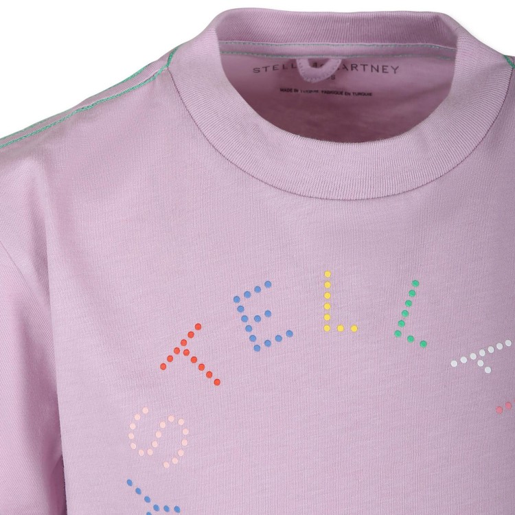 STELLA McCARTNEY T-shirt rosa con stampa