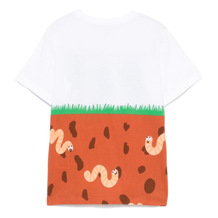 STELLA McCARTNEY T-shirt bianca con stampa