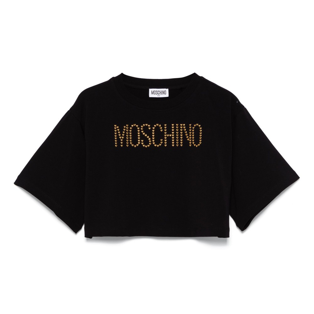 MOSCHINO T-shirt nera con...