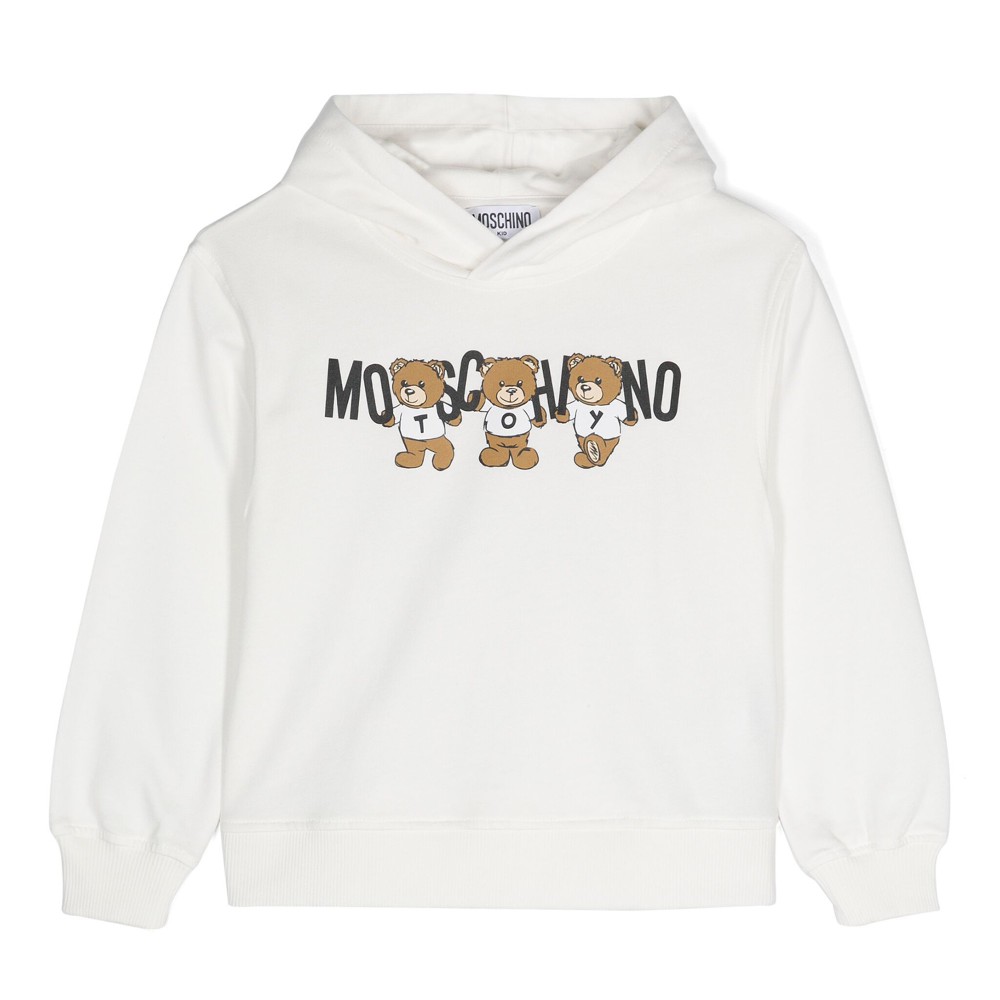 MOSCHINO Felpa bianca con...