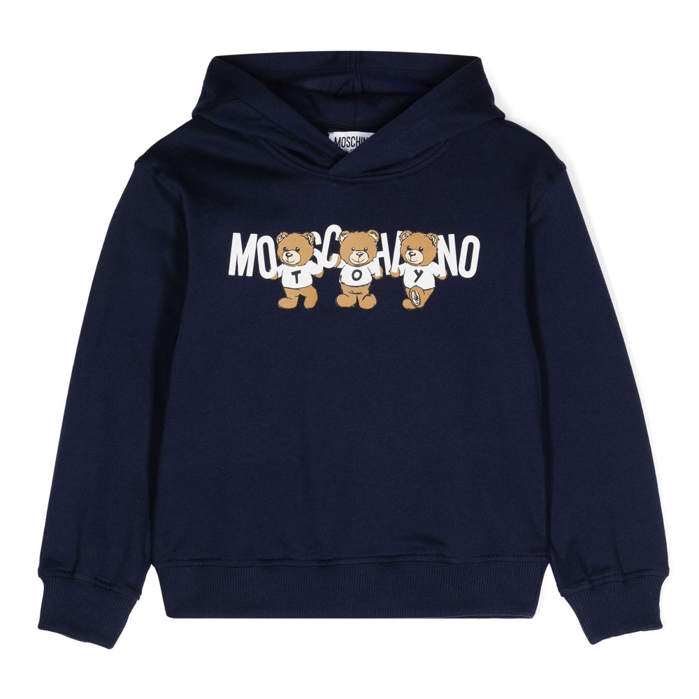 MOSCHINO Felpa blu con...