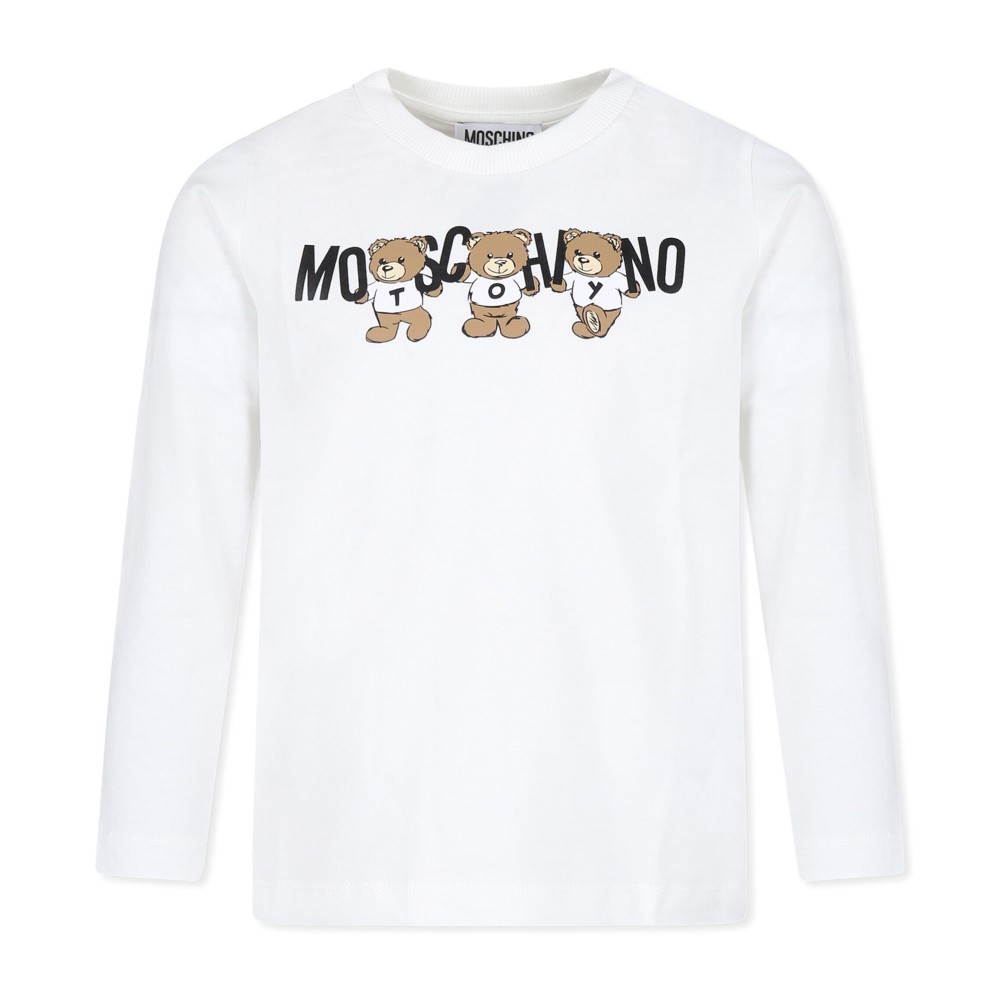 MOSCHINO T-shirt bianca con...