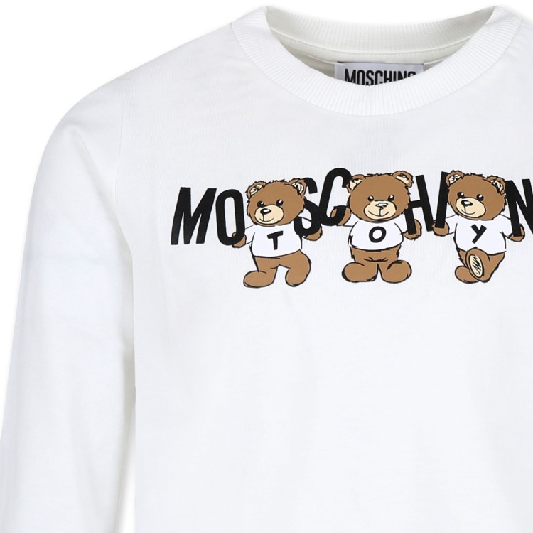 MOSCHINO T-shirt bianca con stampa