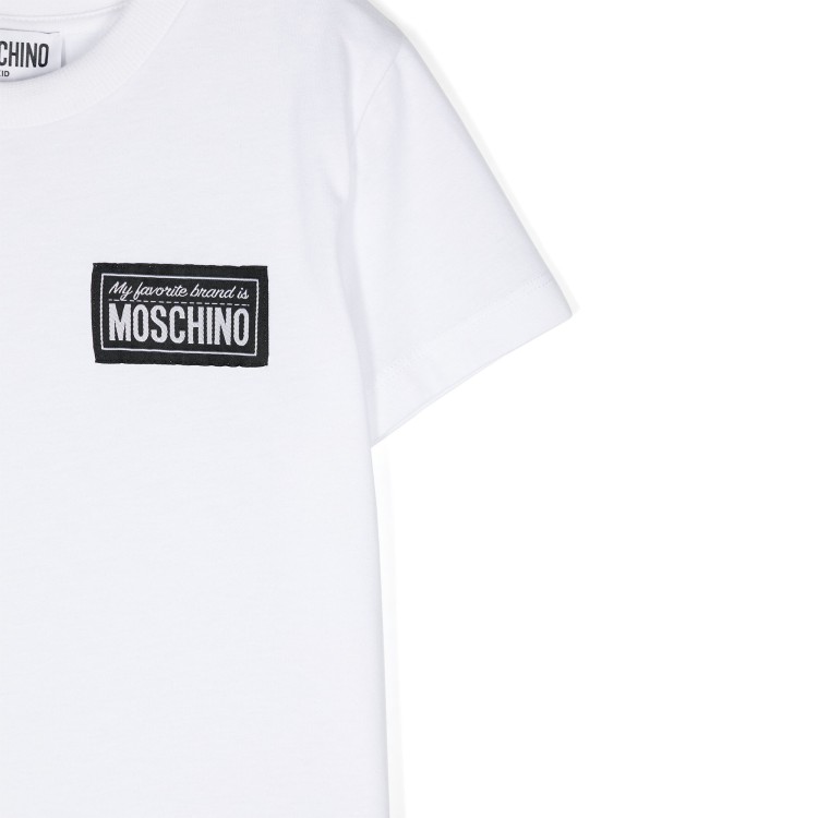 MOSCHINO T-shirt bianca con applicazione