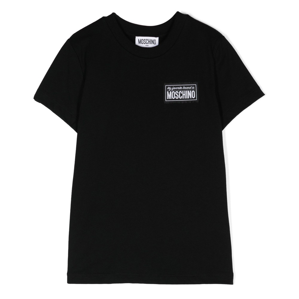 MOSCHINO T-shirt nera con...