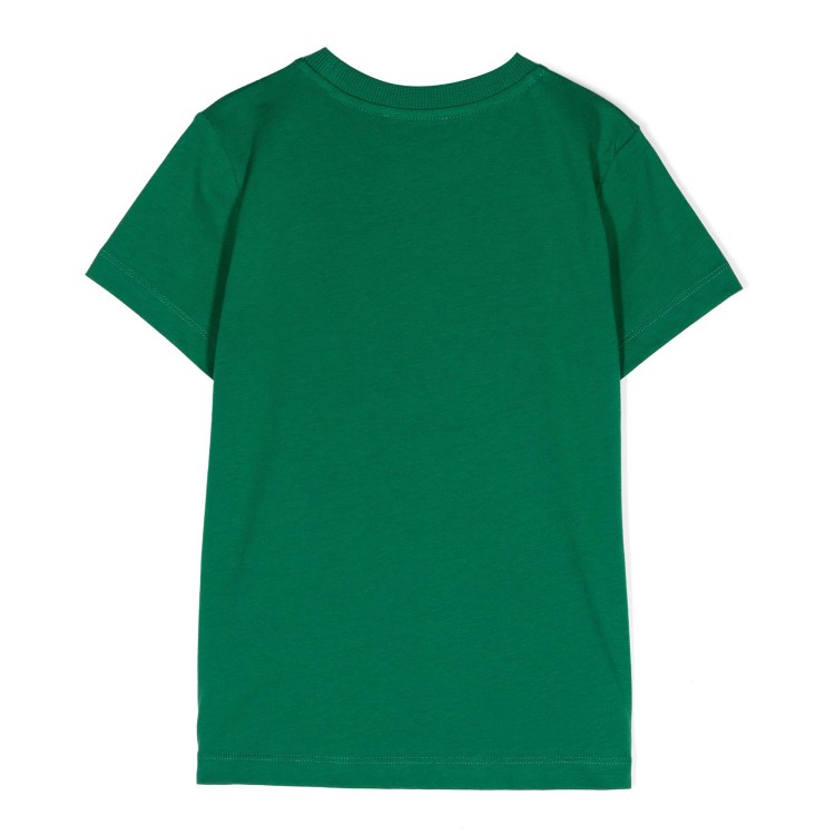 MOSCHINO T-shirt verde con applicazione Teddy Bear