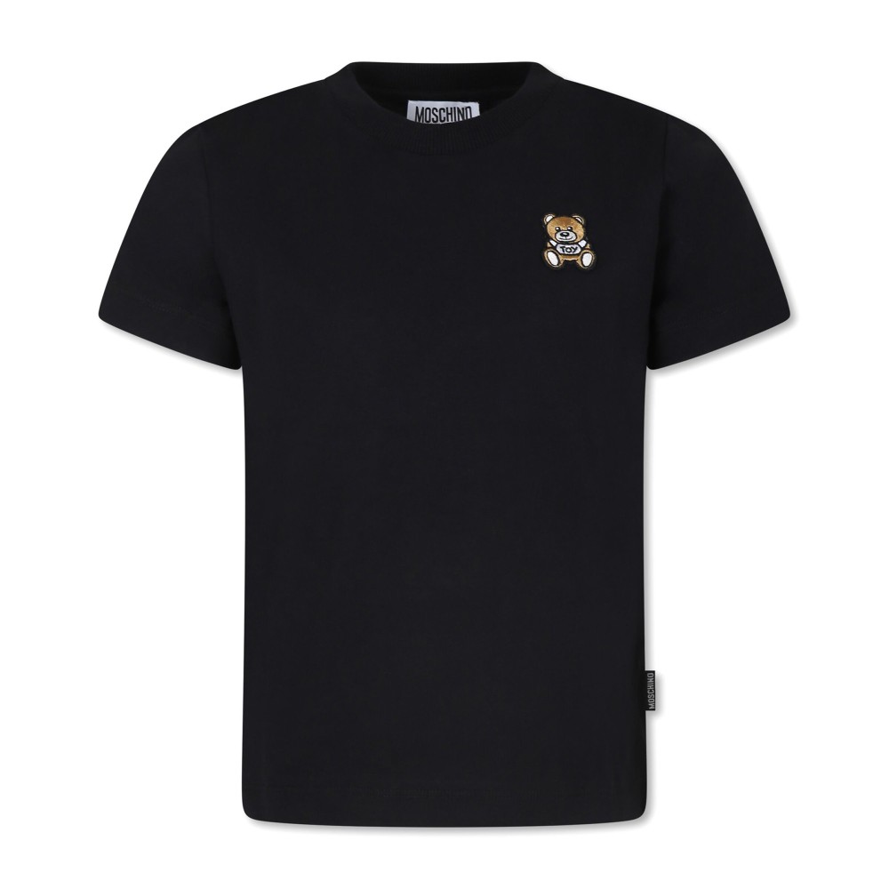 MOSCHINO T-shirt nera con...