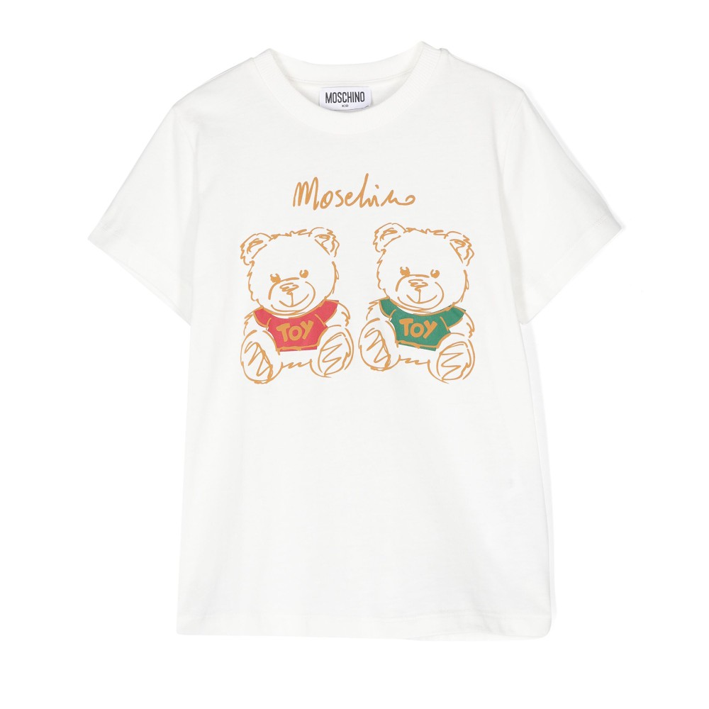 MOSCHINO T-shirt bianca con...