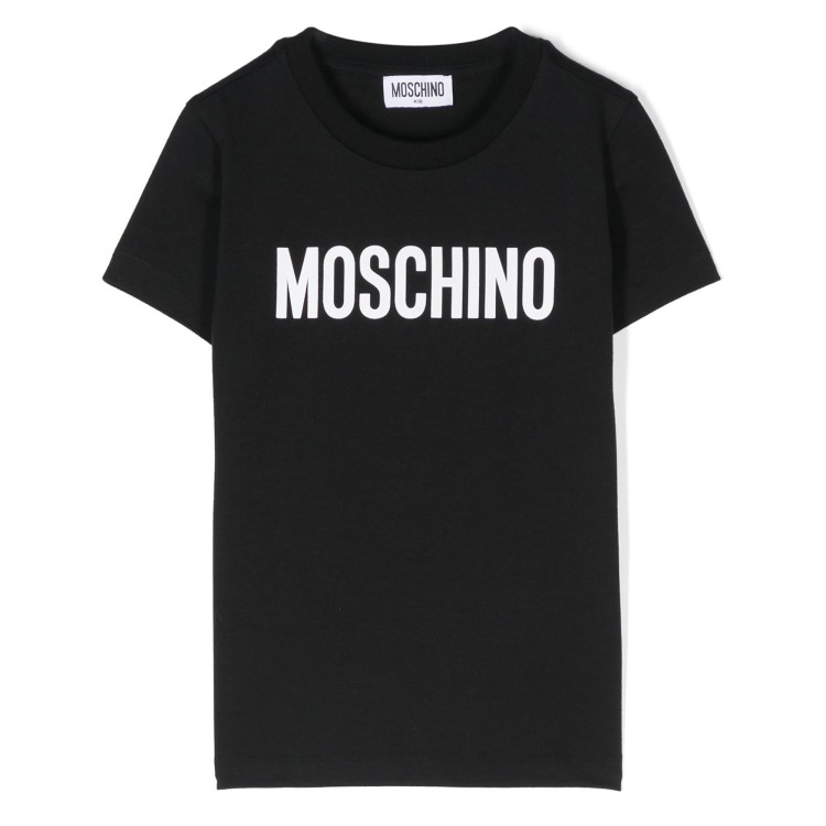 MOSCHINO T-shirt nera con stampa