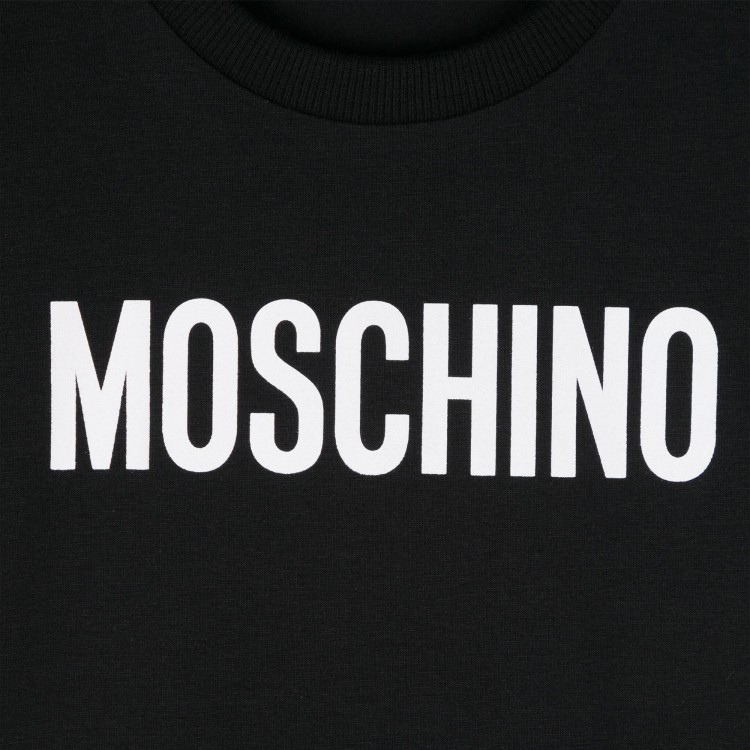 MOSCHINO T-shirt nera con stampa