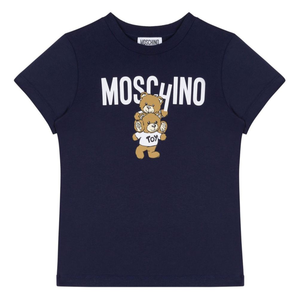 MOSCHINO T-shirt blu con...