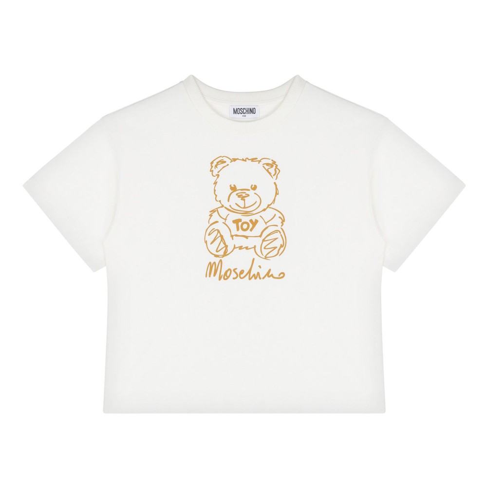 MOSCHINO T-shirt bianca con...