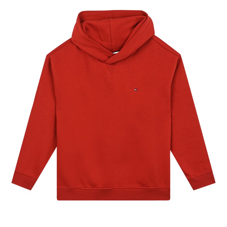 TOMMY HILFIGER Felpa rossa con cappuccio bambino