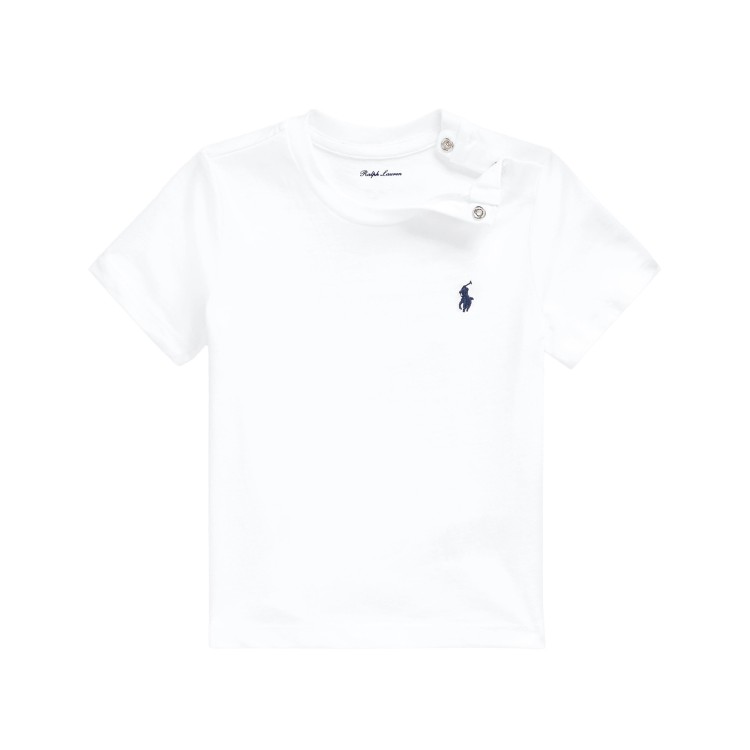 RALPH LAUREN T-shirt bianca neonato