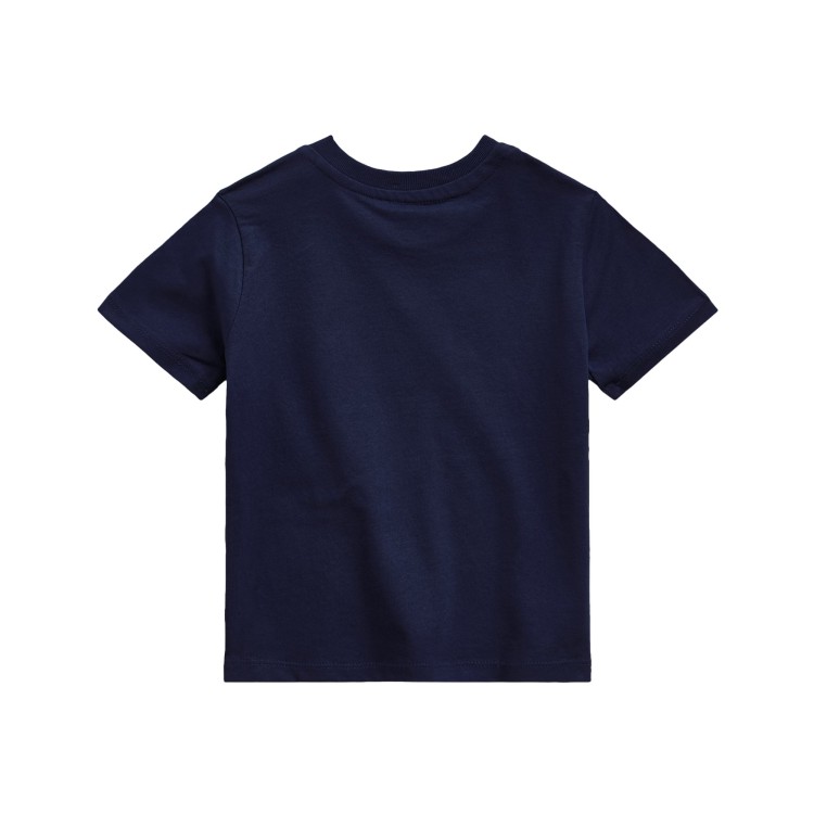 RALPH LAUREN T-shirt blu navy neonati