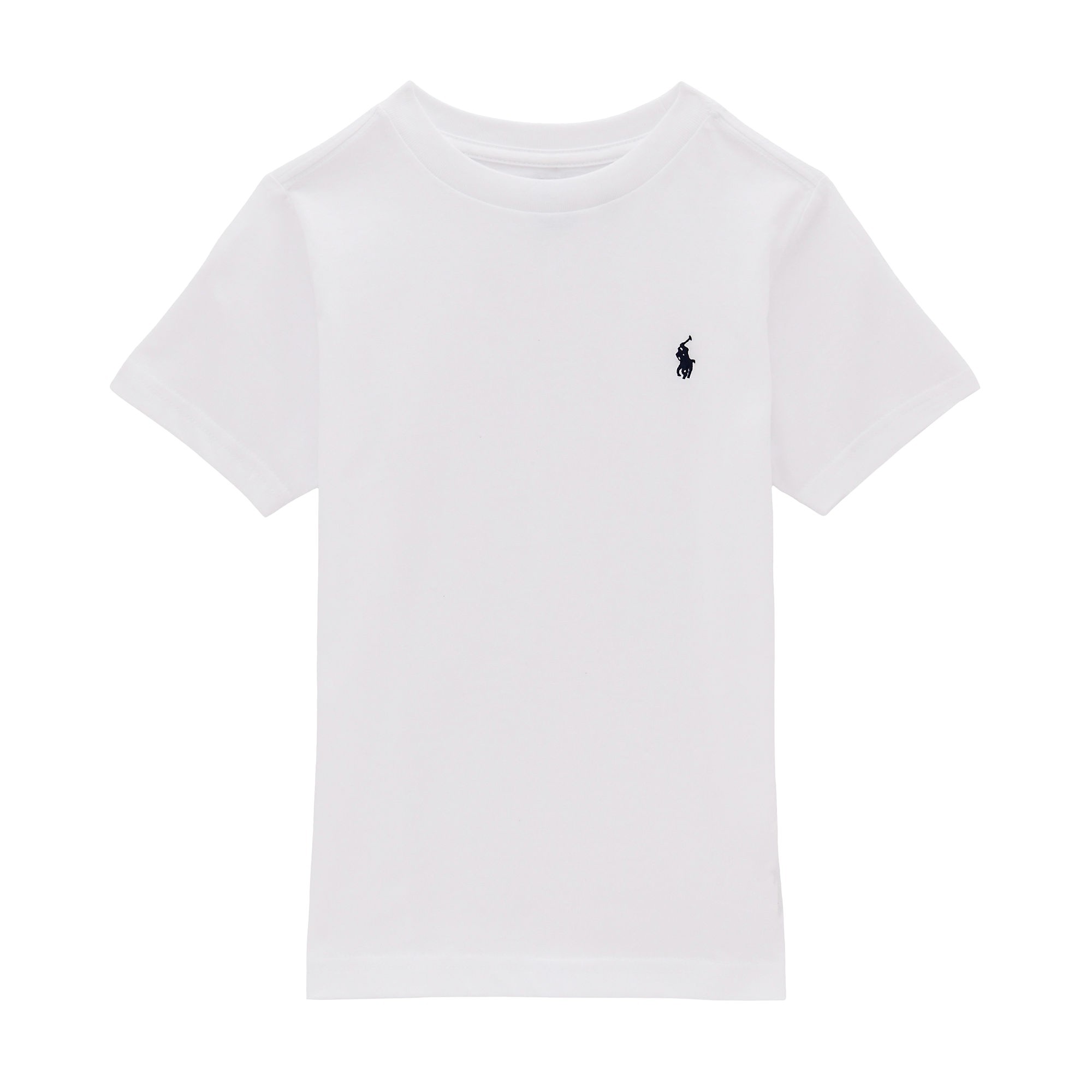 RALPH LAUREN T-shirt bianca con ricamo bambini