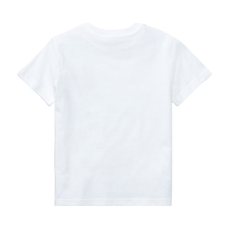 RALPH LAUREN T-shirt bianca con ricamo bambini