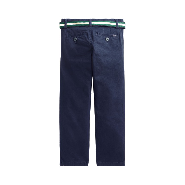 RALPH LAUREN Pantaloni blu navy aderenti bambino