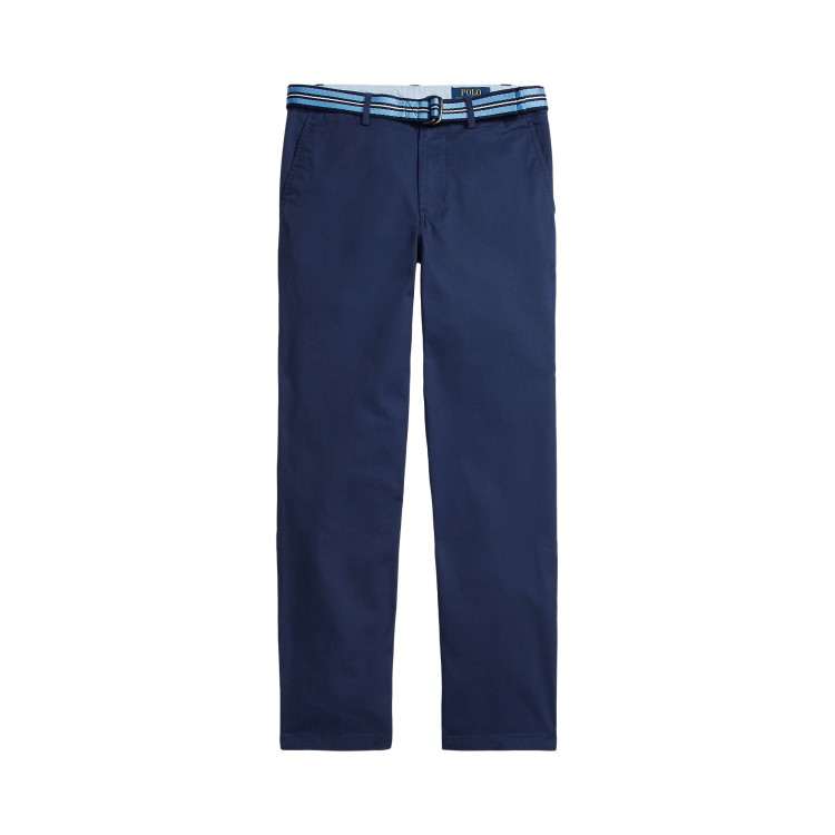 RALPH LAUREN Pantaloni blu navy aderenti bambino