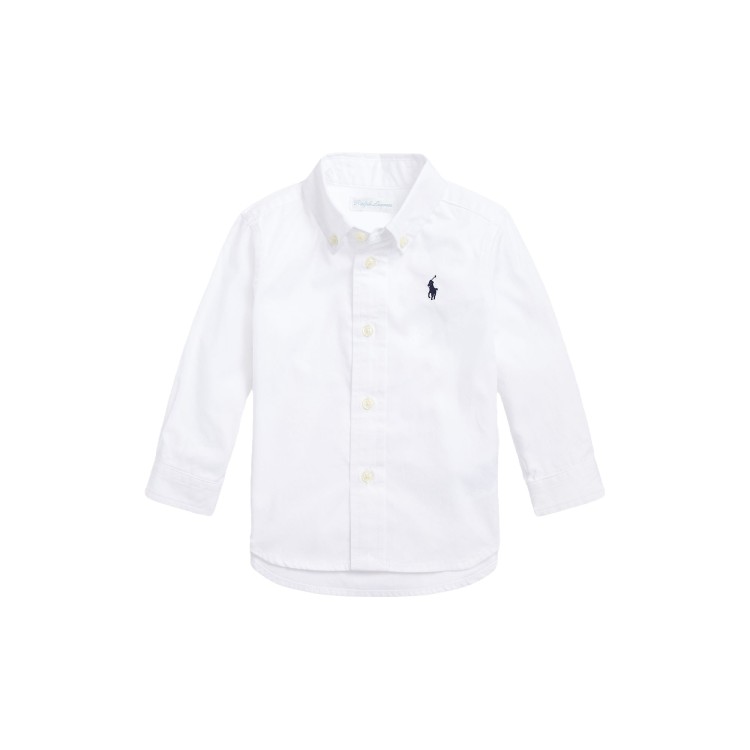 RALPH LAUREN Camicia bianca slim fit neonato