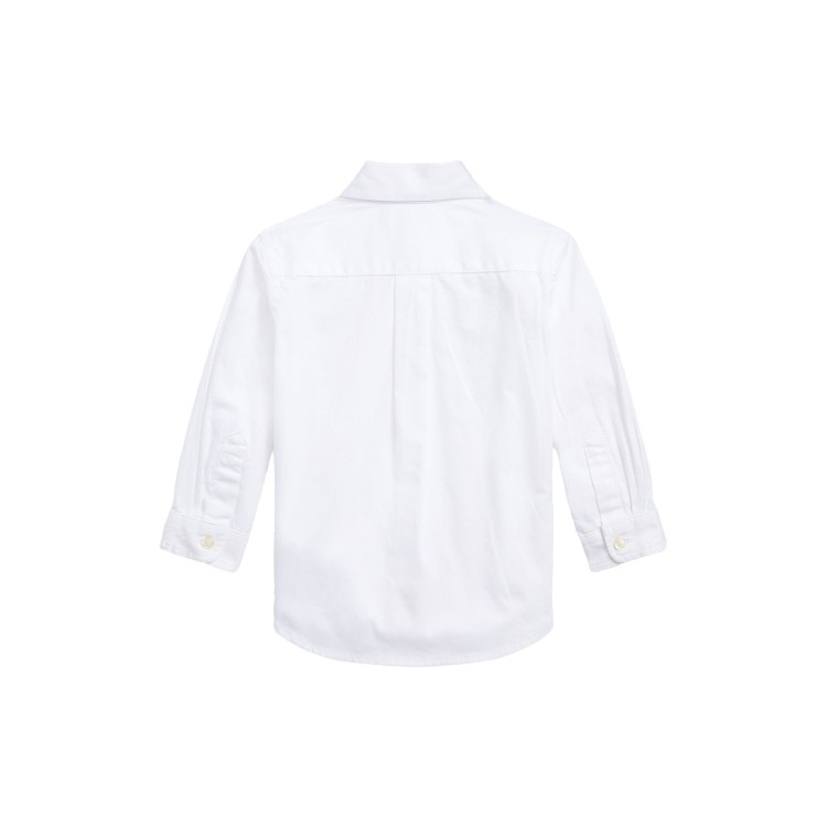 RALPH LAUREN Camicia bianca slim fit neonato