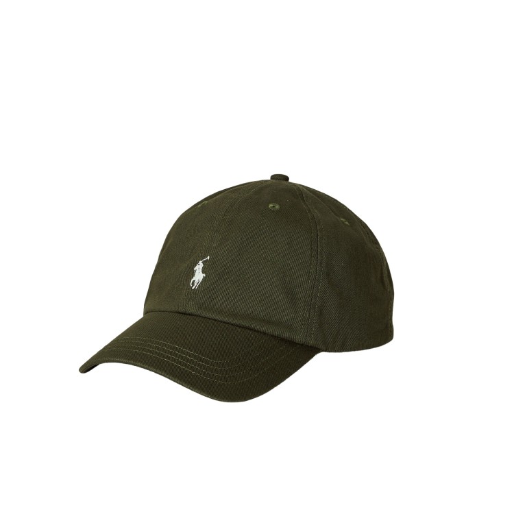 RALPH LAUREN Cappellino verde in chino di cotone bambini