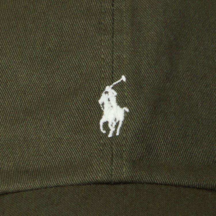 RALPH LAUREN Cappellino verde in chino di cotone bambini